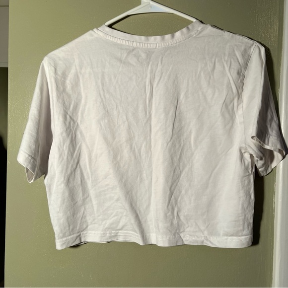 Fashion Nova Elisa Relaxed Crop Tee White S - Picture 6 of 8